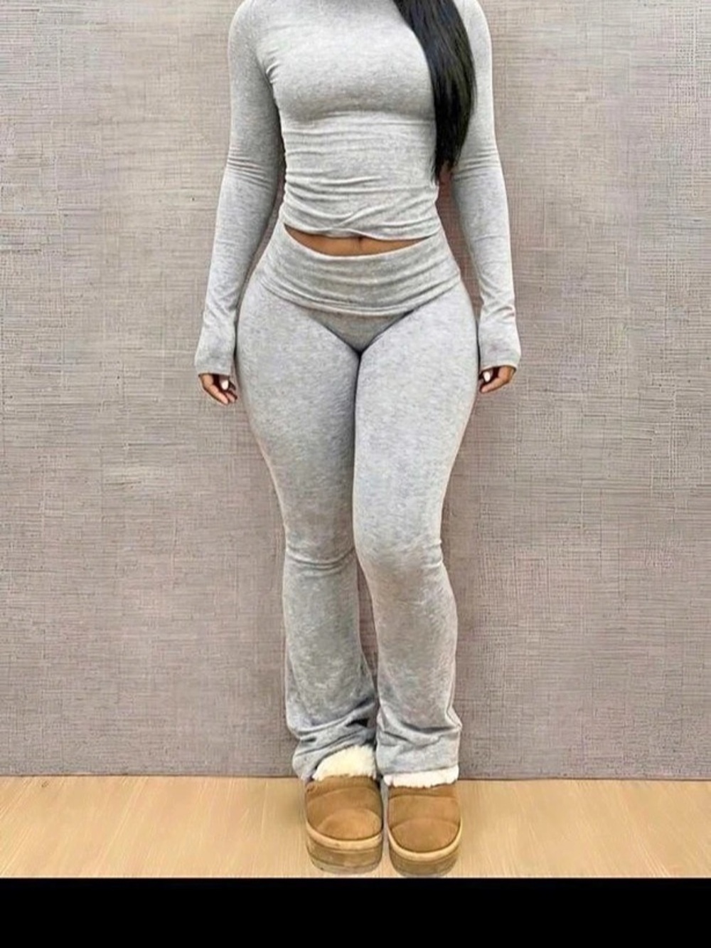 Gray Lounge Pants Set